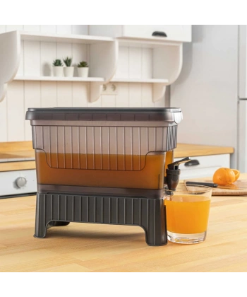 Gri Buzdolabı İçi Musluklu Ayaklı Su -Limonata - İçecek Sebili Piknik Bidonu 4 LT