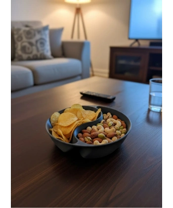 Gri Çerezlik 4’lü Set Şık ve Minimal Masa Üstü Kullanım