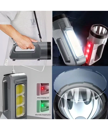 Güçlü Şarjlı Fener Masa Lambası Watton Wt-603