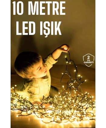 Gün Işığı 10 Metre Led Işık Şerit Led Süsleme Parti Malzemesi