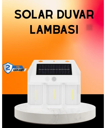 Güneş Enerjili 3 Modlu Duvar Apliği – Bahçe ve Garaj Aydınlatması