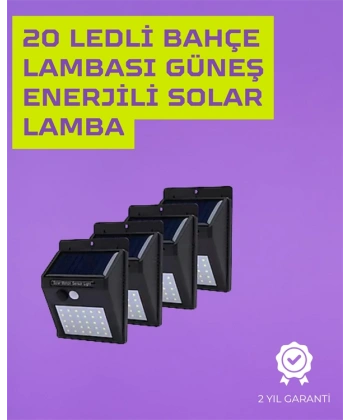 Güneş Enerjili Akıllı Duvar Lambası | PIR Sensörlü, Otomatik Aydınlatma, Dış Mekan İçin