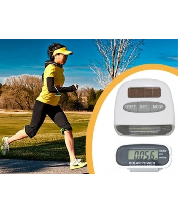 Güneş Enerjili Pedometre ve Kalori Ölçer Adımsayar