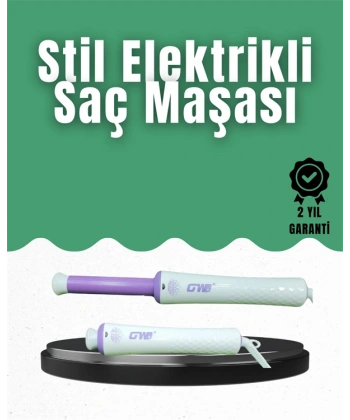 GW Taşınabilir Saç Maşası – 360° Döner Kablo, Negatif İyonlu Seramik Teknoloji