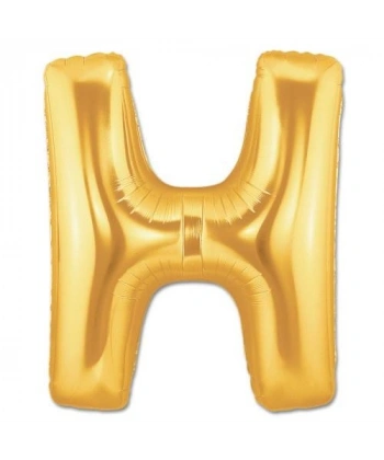 H Harf Folyo Balon Altın Renk  40 inç