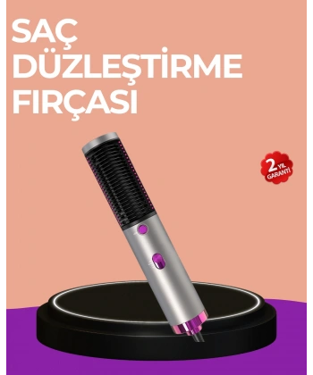 Hacim Veren ve Saç Elektriklenmesini Önleyen Sıcak Hava Fırçası