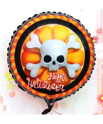 Halloween İskelet Kuru Kafa Folyo Balon 18 inç