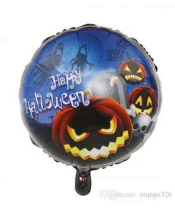 Happy Halloween Balkabağı Folyo Balon 18 inç
