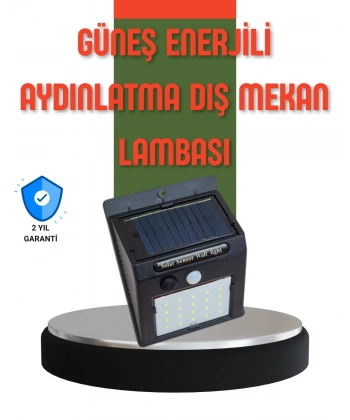 Hareket Sensörlü Güneş Enerjili Dış Mekan LED Lamba 100/144 LED