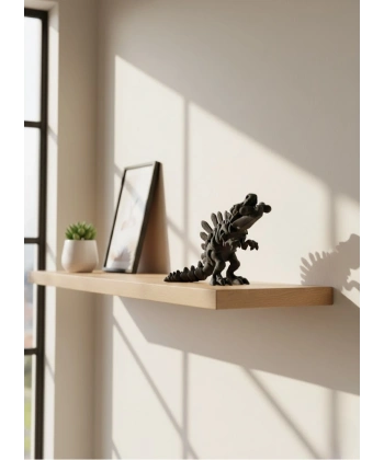 Hareketli Dinazor Figürü Dekoratif Oyuncak – Siyah Tasarım