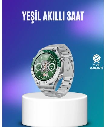 Harita Görüntüleme Özellikli Amoled Akıllı Saat 3 Kayışlı Fitness Takipli