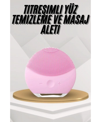 Hassas Ciltlere Özel Titreşimli Yüz Temizleme ve Masaj Aleti