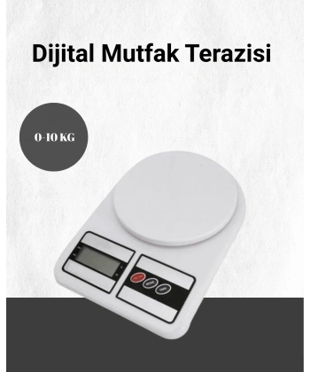 Hassas Ölçüm İçin Dijital Mutfak Tartısı – 10 Kg Kapasiteli