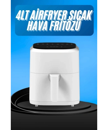 Hava Fritözü 4L Airfryer Pratik Uzun Ömürlü Yağsız Pişirme Taşınabilir