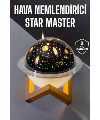 Hava Nemlendirici Projeksiyon Görünümlü USB Bağlantılı Aromaterapi