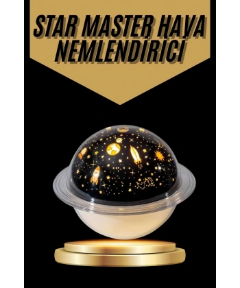 Hava Nemlendirici Renk Değiştiren Oda Kokusu Yıldızlı Projektör