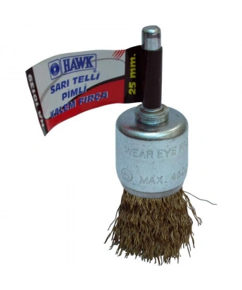 Hawk 10137 30 mm Sarı Telli Pimli Kalem Fırça