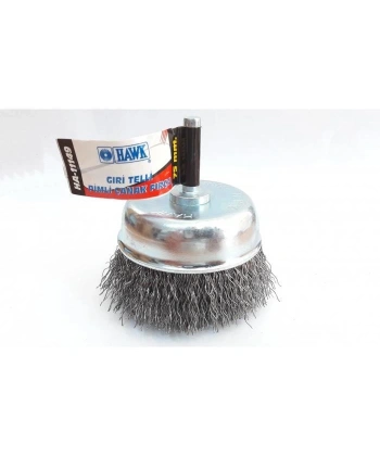 Hawk HA11147 Pimli Gri Tel Çanak Fırça 65 mm