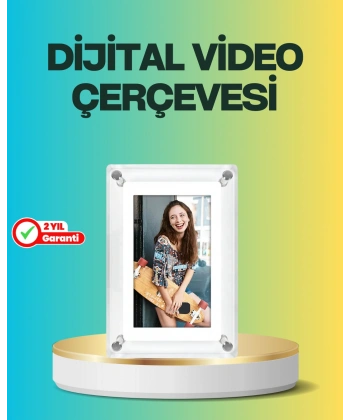 Hediyelik Dijital Çerçeve – 7 İnç IPS Ekranlı, 4GB Hafızalı, Hoparlörlü