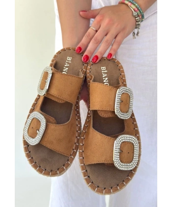 Hertas Vizon Nubuk Tokalı Terlik