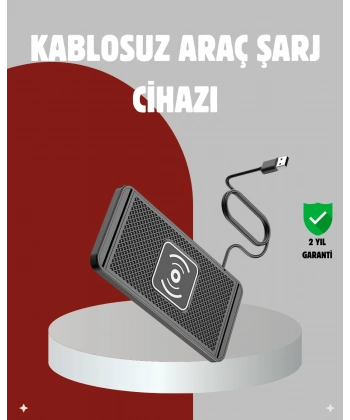 Hızlı Kablosuz Araç Şarj Cihazı – Manyetik Pad, Aşırı Isınma Korumalı