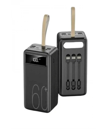 Hızlı Şarj 4 Çıkışlı Powerbank 60.000 Mah Taşınabilir Dijital Göstergeli