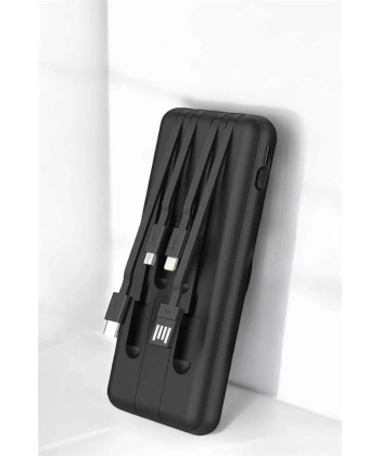 Hızlı Şarj Dijital Göstergeli Powerbankli Çoklu Şarj Özelliği