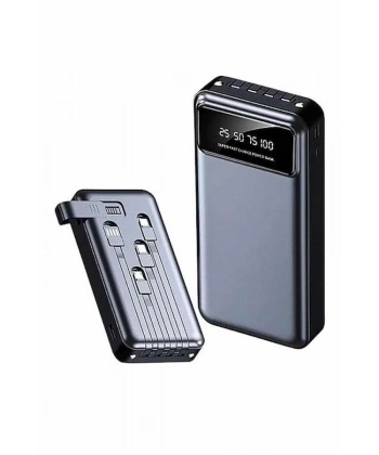 Hızlı Şarj Özellikli 20.000 Mah Dijital Göstergeli USB Girişli Android ve İOS Uyumlu Powerbank