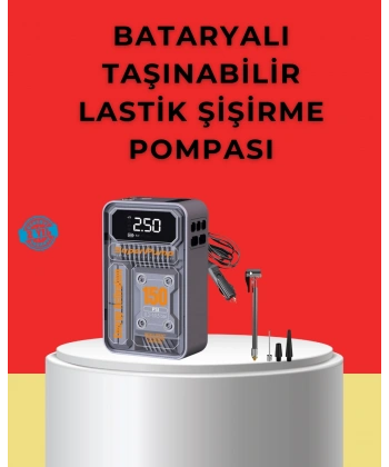 Hızlı Şişirme Güçlü Motorlu 150 PSI Araba Lastik Pompası