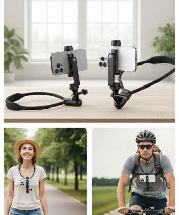 Hızlı Tak Çıkar Özellikli Boyun Askılı Telefon Sabitleyici