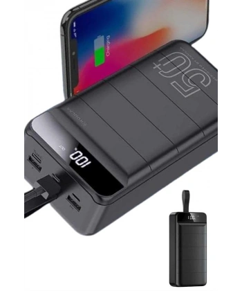 Hızlı Taşınabilir 50.000 Mah Powerbank Led Ekran Android ve İOS Uyumlu