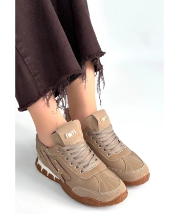 Huer Vizon Nubuk Bağcıklı Spor Ayakkabı