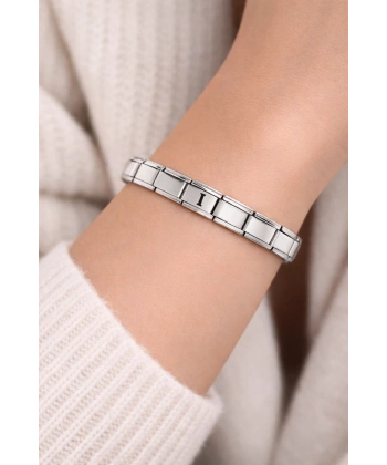 I Harfli Çelik Bileklik – Kişiye Özel Baş Harf Bileklik – Paslanmaz Çelik Zarif Kadın Bileklik