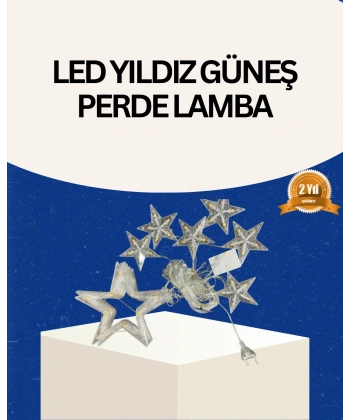 İç Mekan Uyumlu Yıldız Peri Led Perde 3x3 Metre