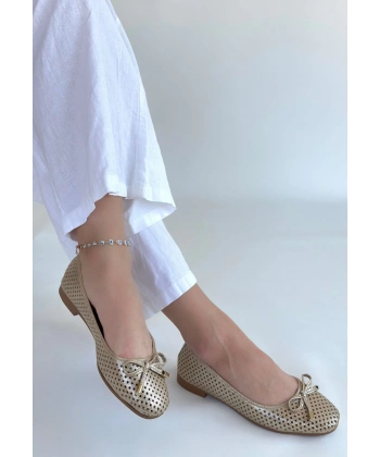 Icar Bej Cilt Babet Ayakkabı