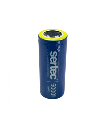 Sertec ICR26650 Li-Ion 3.7V 5000mAh 3C Şarjlı Pil