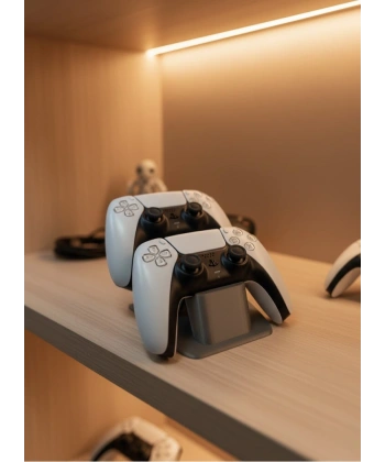 İkili Gamepad Tutucu Antrasit 7x18 cm Oyun Aksesuarı