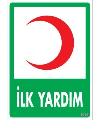 İlk Yardım Dolabı Levhası 25x35 KOD:1015