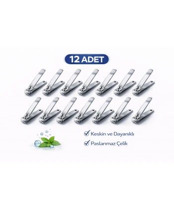 İMA Büyük Boy Tırnak Makası Profesyonel Nail Clipper 12 Adet