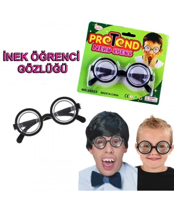 İnek Öğrenci Gözlüğü Şaka Gözlüğü