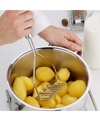 İnox Paslanmaz Metal Patates Ezici Püre Yapıcı 27 cm
