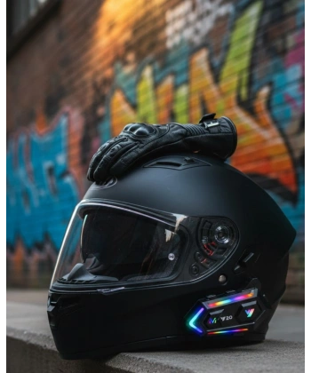 Intercom Mesafeli IPX6 Suya Dayanıklı Kask Kulaklık Sistemi