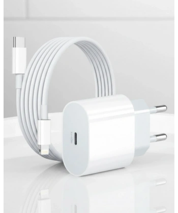 iPhone 12 11 XR XS X 8 Plus 7 20W PD Lightning Hızlı Şarj Adaptörü