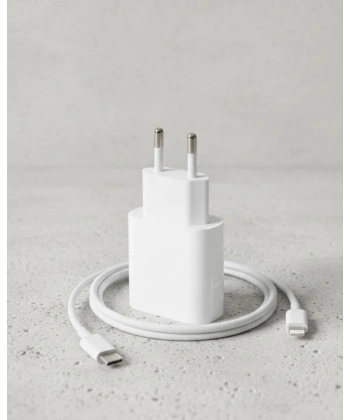 iPhone 14 13 12 11 XR XS Max 20W Lightning Şarj Adaptörü Kablo Dahil