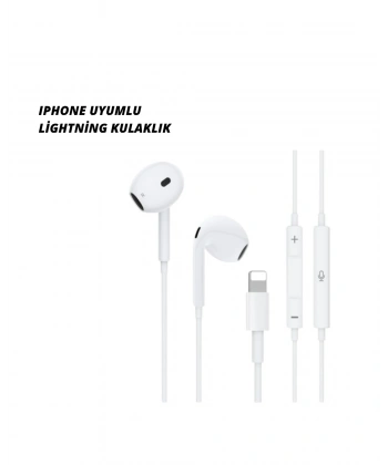 iPhone 14 ve altındaki modellerle uyumlu Kablolu kulaklık