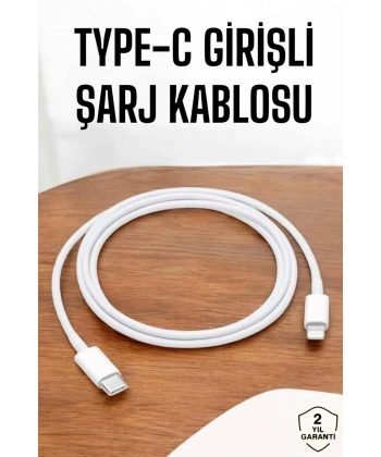Iphone İOS Uyumlu Hızlı Şarj Kablosu Type C To Lightning 12 13 14 15 Pro Max