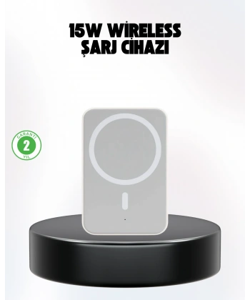 iPhone Serileri ile Uyumlu MagSafe Manyetik Araç Telefon Tutucu ve Şarj Cihazı