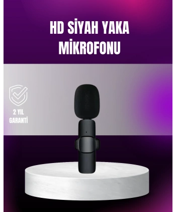 iPhone Uyumlu Çift Mikrofonlu Kablosuz Yaka Seti Profesyonel Ses