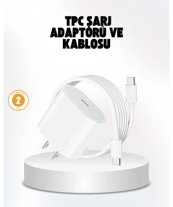iPhone ve iPad Uyumlu 20W Güvenli USB-C Hızlı Şarj Adaptörü