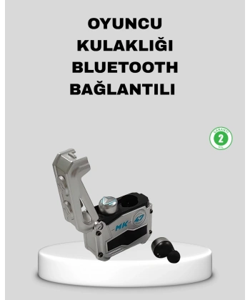 IPX5 Su Geçirmez Kablosuz Bluetooth Kulaklık – Powerbank Şarj Kutulu, Düşük Gecikmeli Oyun Modu